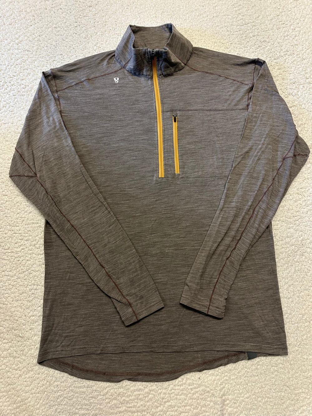 Stoic Mens 1/4 Zip Baselayer Pullover Large *Read Description*